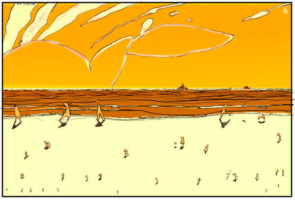 vergrößern Ein Strand