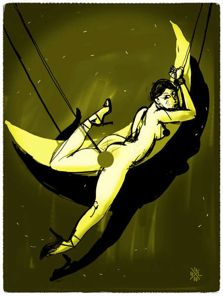 vergrößern Mondmädchen