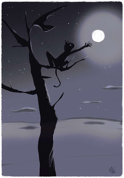 vergrößern Katzenmond