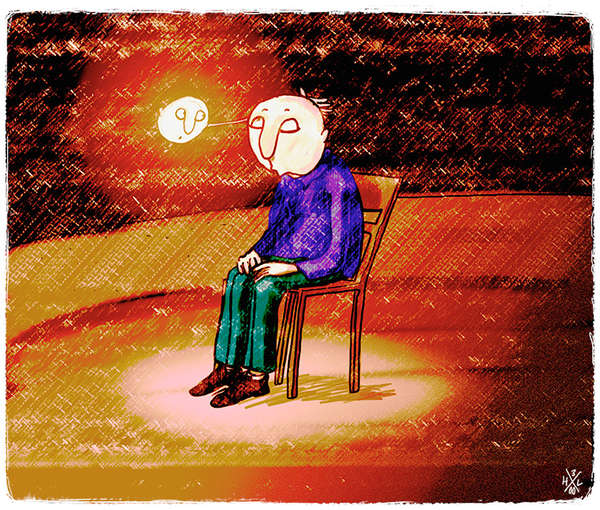 vergrößern Nicht allein