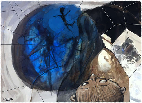 vergrößern Fernes Mädchen