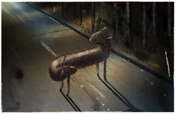 vergrößern Hirschen – sieh dich vor