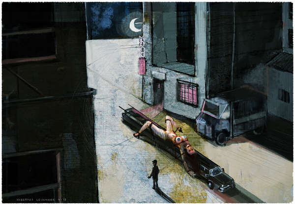 vergrößern Sleeping in the moon