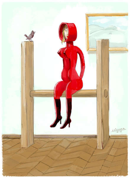 vergrößern Offenes Mädchen