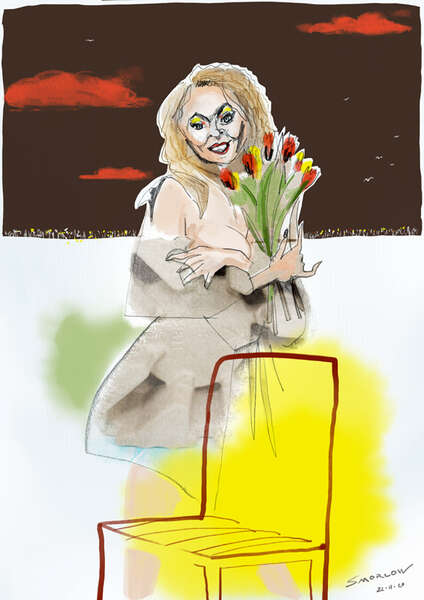vergrößern Die Tulpenfrau