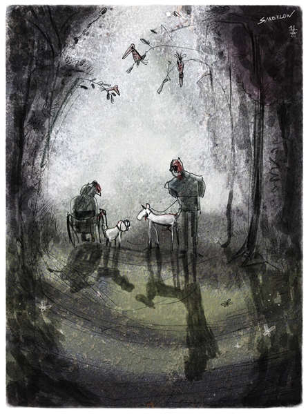 vergrößern Weisse Hunde