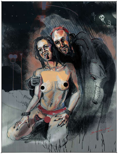 Des Teufels Girl & Latexmonster