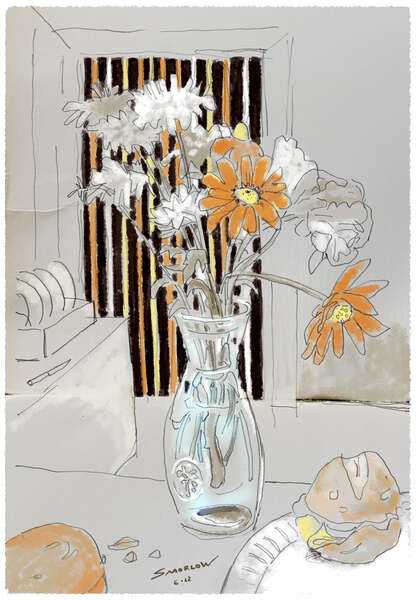 Blumen und Brötchen